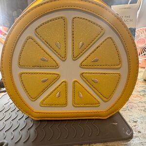 Yellow Citrus Slice Crossbody Bag